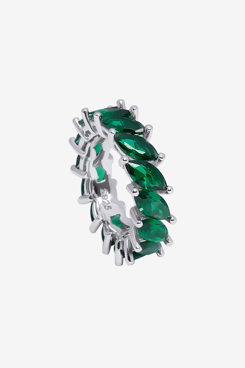 Deep Emerald Green Ring