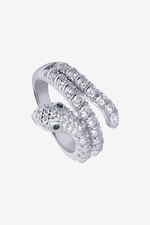 3D Classy Ring with Green Quartz