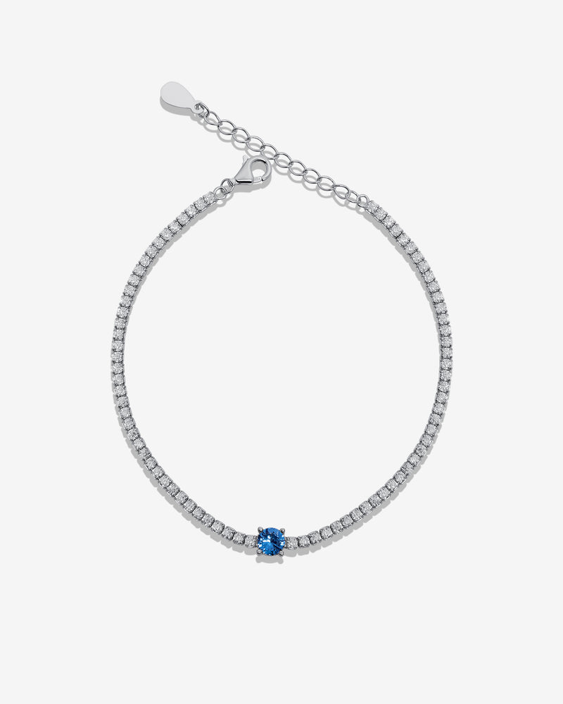 Blue Gemstone Tennis Bracelet